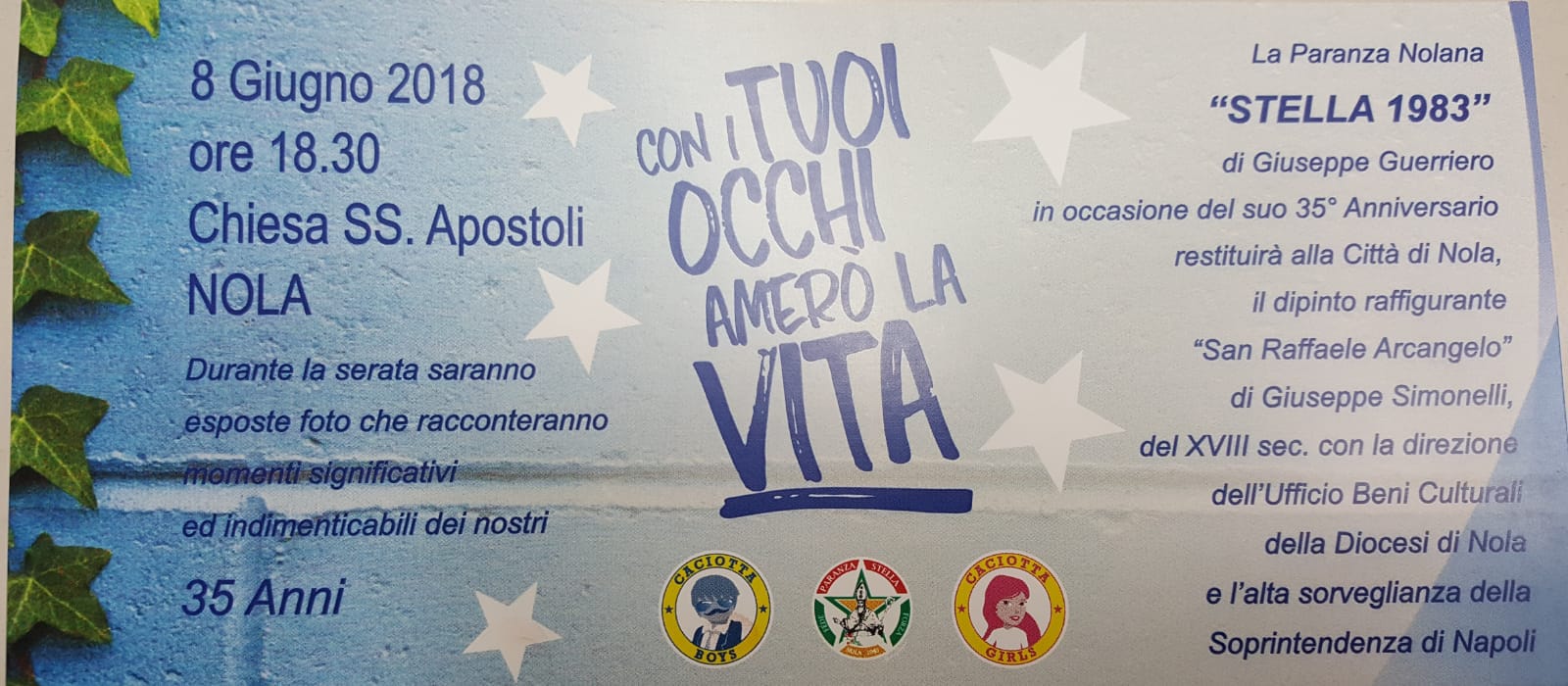 Invito iniziativa paranza Stella